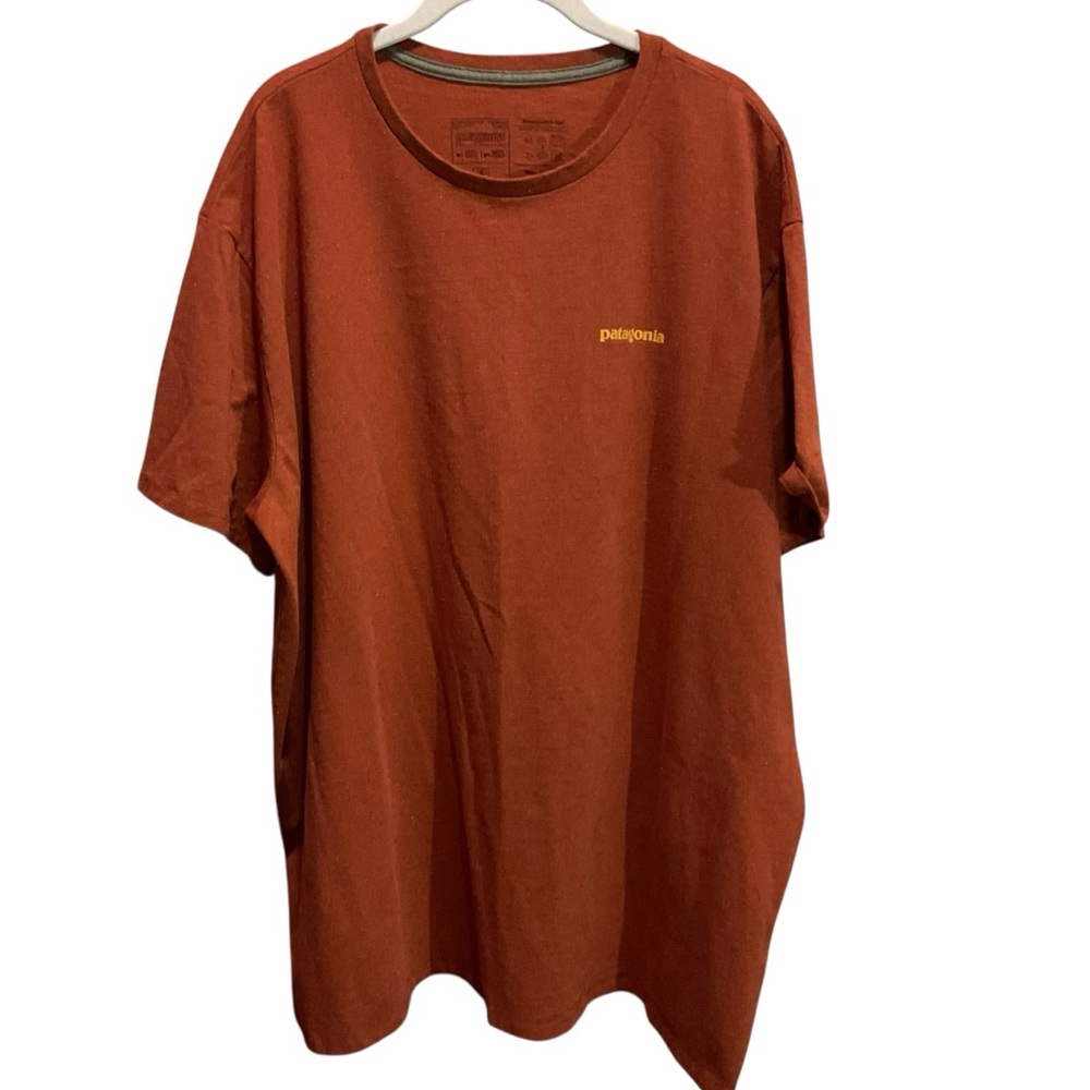 Patagonia Men’s Rust Color T Shirt 
4 XLg